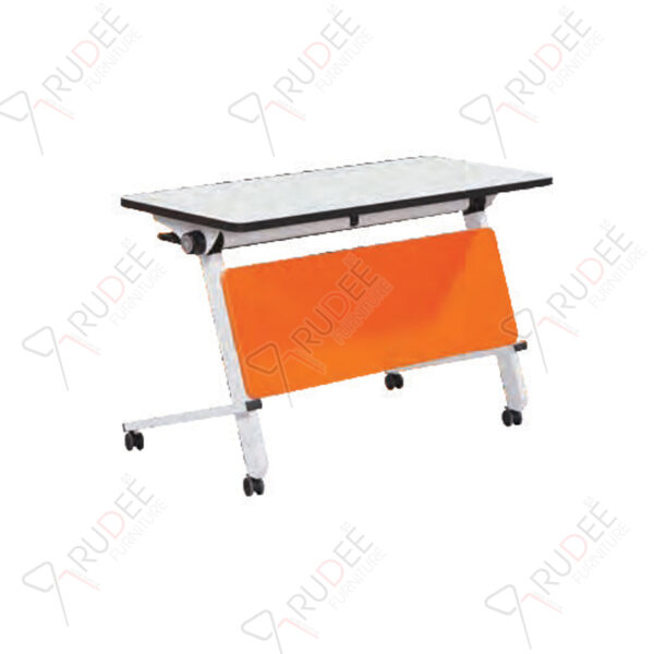โต๊ะเทรนนิ่ง โต๊ะพับอเนกประสงค์ Training Table ผ่านกระบวนการผลิตด้วยความพิถีพิถัน ด้วยฝีมือช่างด้วยความชำนาญ หน้าท็อป วัสดุไม้MDF