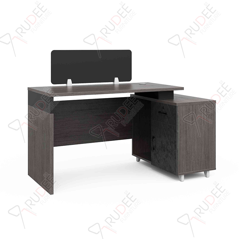 โต๊ะทำงานออฟฟิตเดี่ยวมีพาร์ทิชั่น 1.4m. Rhythm Series 