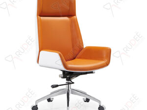 เก้าอี้หนังผู้บริหาร ดีไซน์ทันสมัย ลายไม้สีขาว รุ่นRD-YUX-LE-A002