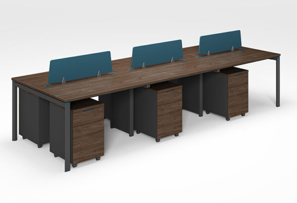 โต๊ะทำงาน6ที่นั่ง แบบกลุ่ม 3.6เมตร Working Desk by Muki Series