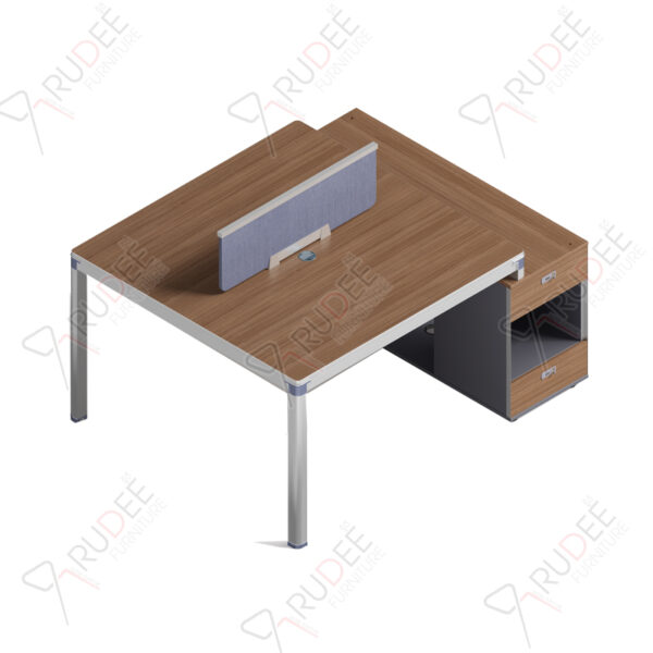 โต๊ะทำงานกลุ่ม2ที่นั่ง ขนาด1.5ม. by Shalott Series