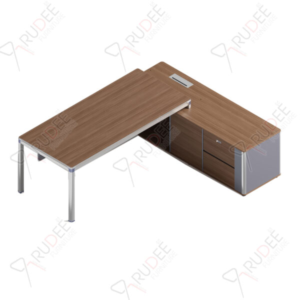 โต๊ะผู้บริหาร ทรงตัวL ขนาด2.3ม. by Shalott Series