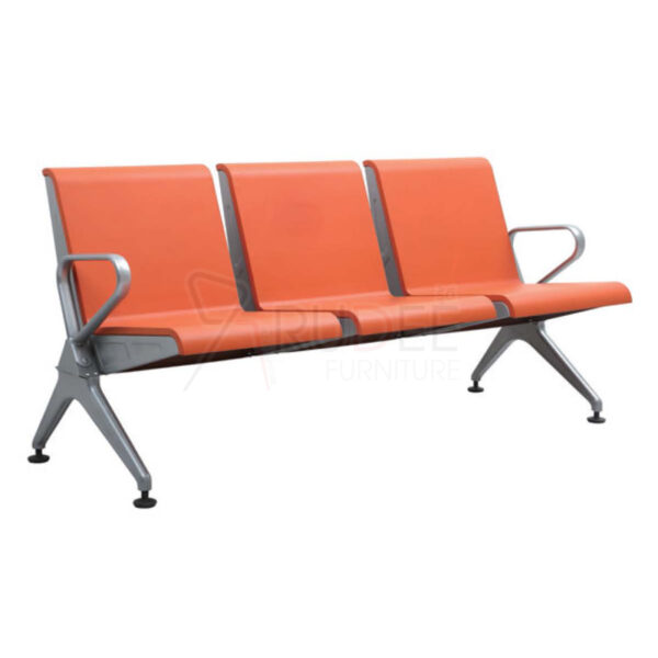 เก้าอี้แถว เบาะPU 3ที่นั่ง เก้าอี้สนามบิน โครงหนาพิเศษ รับน้ำหนักได้กว่า500กิโล