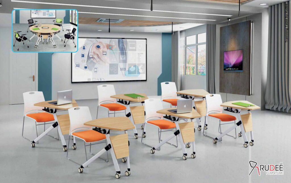 Training Desk โต๊ะพับเทรนนิ่ง ประชุมประสงค์ 1.2-1.8m ราคาโรงงาน
