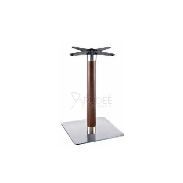 ขาโต๊ะ ฐานล่างทรงเหลี่ยม ขาโต๊ะสำเร็จรูป สแตนเลสสีเงินลายไม้ rd-tablebase-stainless-019