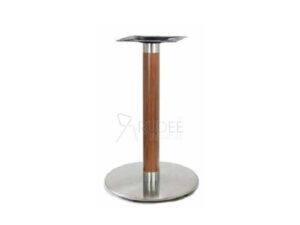 ขาโต๊ะ ฐานล่างทรงกลม ขาโต๊ะสำเร็จรูป สแตนเลสสีเงินลายไม้ rd-tablebase-stainless-020