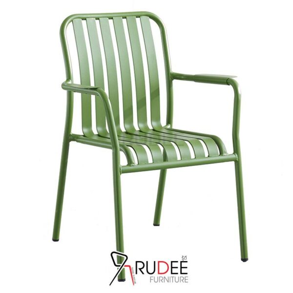 เก้าอี้อลูมิเนียม เก้าอี้สนาม ทำสีสันสดใส ใช้ภายนอก ไร้สนิม ราคาโรงงาน green
