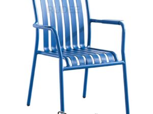 เก้าอี้อลูมิเนียม เก้าอี้สนาม ทำสีสันสดใส ใช้ภายนอก ไร้สนิม ราคาโรงงาน blue
