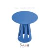 โต๊ะอลูสนามกลม70cm สีฟ้า โต๊ะอลูมิเนียมภายนอกโต๊ะคาเฟ่ ราคาโรงงาน