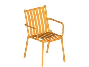 เก้าอี้อลูสนาม สีส้ม เก้าอี้อลูมิเนียมภายนอก เก้าอี้คาเฟ่ ราคาโรงงาน