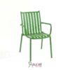 เก้าอี้อลูสนาม สีเขียว เก้าอี้อลูมิเนียมภายนอก เก้าอี้คาเฟ่ ราคาโรงงาน