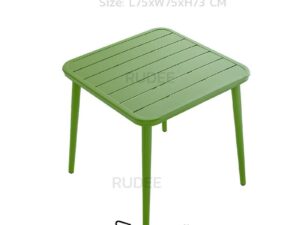 ต๊ะอลูมิเนียม โต๊ะสนาม75cm สีเขียว โต๊ะอลูมิเนียมภายนอกโต๊ะคาเฟ่ ราคาโรงงาน