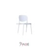 เก้าอี้โมเดิร์น Plastic chair สีขาว โครงขาพลาสติก Rd-PPChair-SM-(19)