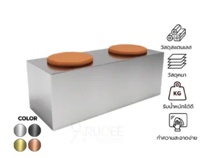 New เก้าอี้สแตนเลส รุ่น RD-CS-SS004